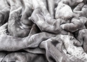 Pitypang szürke mikroplüss ágyneműhuzat 200x140cm+90x70cm TiaHome