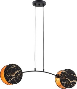 Emibig modern függeszték motif fekete arany emi1327/2