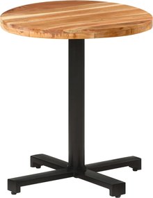 vidaXL kerek tömör akácfa bisztróasztal Ø70 x 75 cm