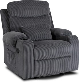 Dönthető fotel szürke kordbársony, TORRES
