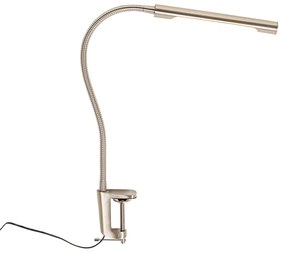 Rögzítős asztali lámpa acél LED-del, érintős dimmerrel - Lionard