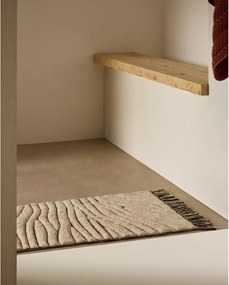 Bézs fürdőszobai kilépő 50x70 cm Crilda – Kave Home