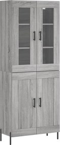 vidaXL szürke sonoma szerelt fa magasszekrény 69,5 x 34 x 180 cm
