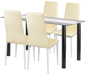 Norman 4+1 étkező garnitúra bézs