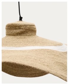 Natúr színű függőlámpa tengerifű búrával ø 90 cm Albenya – Kave Home