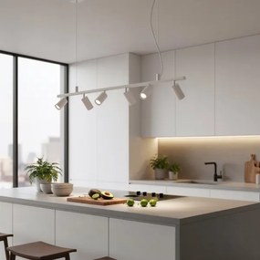 Ideal Lux - LED Csillár zsinóron DYNAMITE 6xGU10/7W/230V CRI 90 fehér