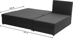 BODZO Kinyitható sarokkanapé Sötétszürke/világosszürke