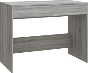 vidaXL szürke sonoma színű szerelt fa íróasztal 101x50x76,5 cm