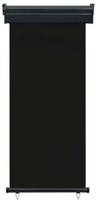 fekete erkély oldalnapellenző 85 x 250 cm