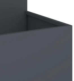 vidaXL Kerti cserép Antracit 100 x 100 x 60 cm Acél