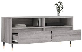 szürke sonoma színű szerelt fa TV-szekrény 100x34,5x44,5 cm