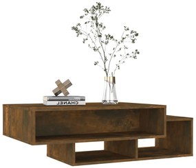 Füstös tölgy színű szerelt fa dohányzóasztal 105 x 55 x 32 cm