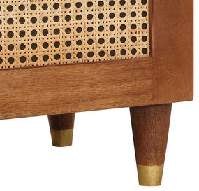 Magas szekrény Barna 40 x 33.5 x 110 cm Kanna és tömör mango fa