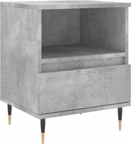 vidaXL betonszürke szerelt fa éjjeliszekrény 40x35x50 cm