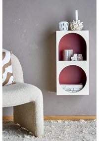 Piros-fehér fali könyvespolc 30x60 cm Graphia – Bloomingville