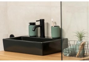 WENKO 24807100 - BELLUNO szappanadagoló 8x13,5 cm zöld/fekete