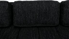 Ülőgarnitúra, fekete/fekete melír, TONIKS