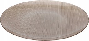 Üvegtányér Lapos Kerek Arany Nagy Dekoratív Karneol 2,5X32 cm