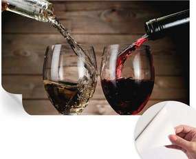 Öntapadós fotótapéta Nappaliba és Hálószobába Borospoharak 416x254