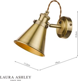 Laura Ashley Rufus 3756155-Q Fali lámpa 1x40W/E14 IP20