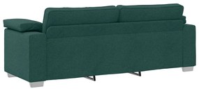 vidaXL Kanapé Szett 2 pcs Sötétzöld 219 x 77 x 82 cm szövet