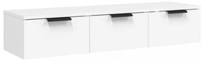 fehér szerelt fa faliszekrény 102 x 30 x 20 cm