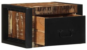 2 db tömör újrahasznosított fa éjjeliszekrények 40x35x25 cm