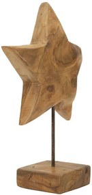 Teak csillagszobor 28x1242cm