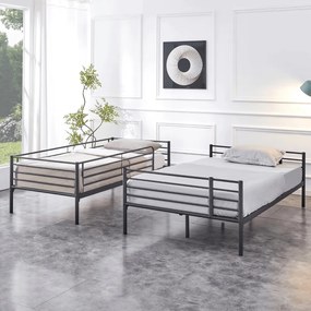 Ifjúsági Emeletes Ágy Fekete Színben. 90x200 cm TRES