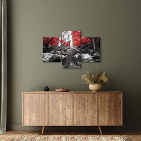 Kép - Vízesések az őszi tájban (90x60 cm)