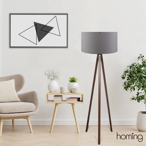 AYD állólámpa 1xE27/40W/230V barna/szürke