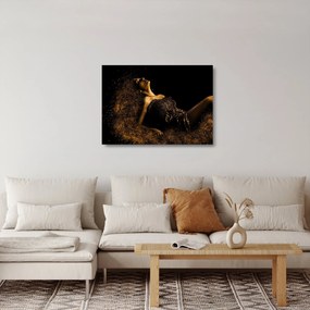 Kép - Egy nő aranyból (üvegen) (70x50 cm)