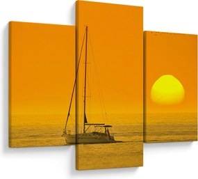 Kép - Csónak a tenger közepén (90x60 cm)
