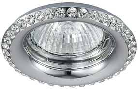 PREZENT 71080 Crystals Kristály Spot Lámpa Króm, Átlátszó GU10 IP20
