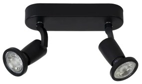 Lucide 11903/10/30 - LED spotlámpa JASTER-LED 2xGU10/5W/230V fekete