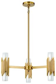 Elstead MARVELE6-AB-OPAL - MARVELE rúdon csillár 6xE14/40W/230V arany