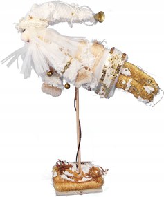 Mikulás Álló Karácsonyi Figura Szizálból És Gallyakból 40 CM Dekoráció