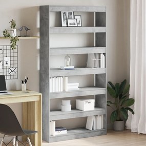 Könyvespolc Szürke Szerelt fa 100 x 30 x 198 cm Könyvespolc