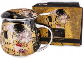 Gustav Klimt Porcelán „Csók” befőzőpohár 450 ml