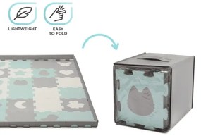 KINDERKRAFT select - Hab puzzle LUNO 30db szürke/menta