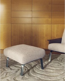 Világosbarna zsenília lábtartó Amsen – Kave Home