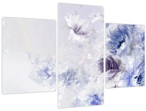 Kép - Virágok, textúrált festmény (90x60 cm)