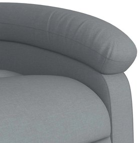 vidaXL világosszürke szövet dönthető masszázsfotel
