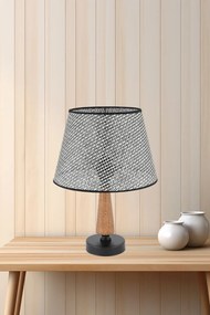 Fém éjjeli lámpa, szürke-barna, 20 cm – TR390FLH2726
