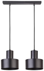 Csillár zsinóron RIF 2xE27/60W/230V fekete