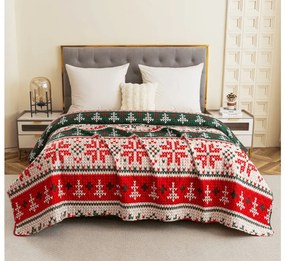 Ágytakaró FROSTED CHRISTMAS színes Méret: 220 x 240 cm