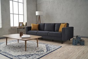 3 személyes kanapé Kale Velvet - Antracit