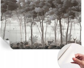 Fotótapéta Fali tapéta Hálószobába és Nappaliba Erdei mágia 416x254 cm