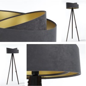 Állólámpa GALAXY 1xE27/60W/230V szürke/wenge