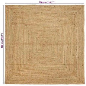 Szőnyeg Bézs 300 x 300 cm Juta